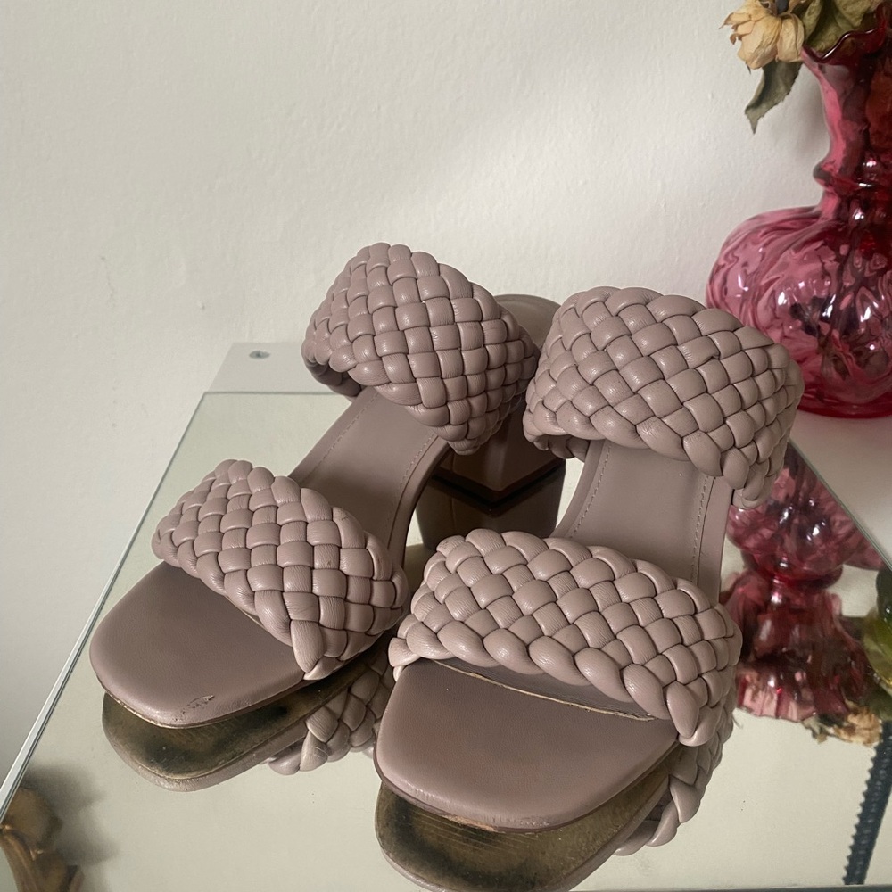 Steve Madden Basket-weave Strap Mules